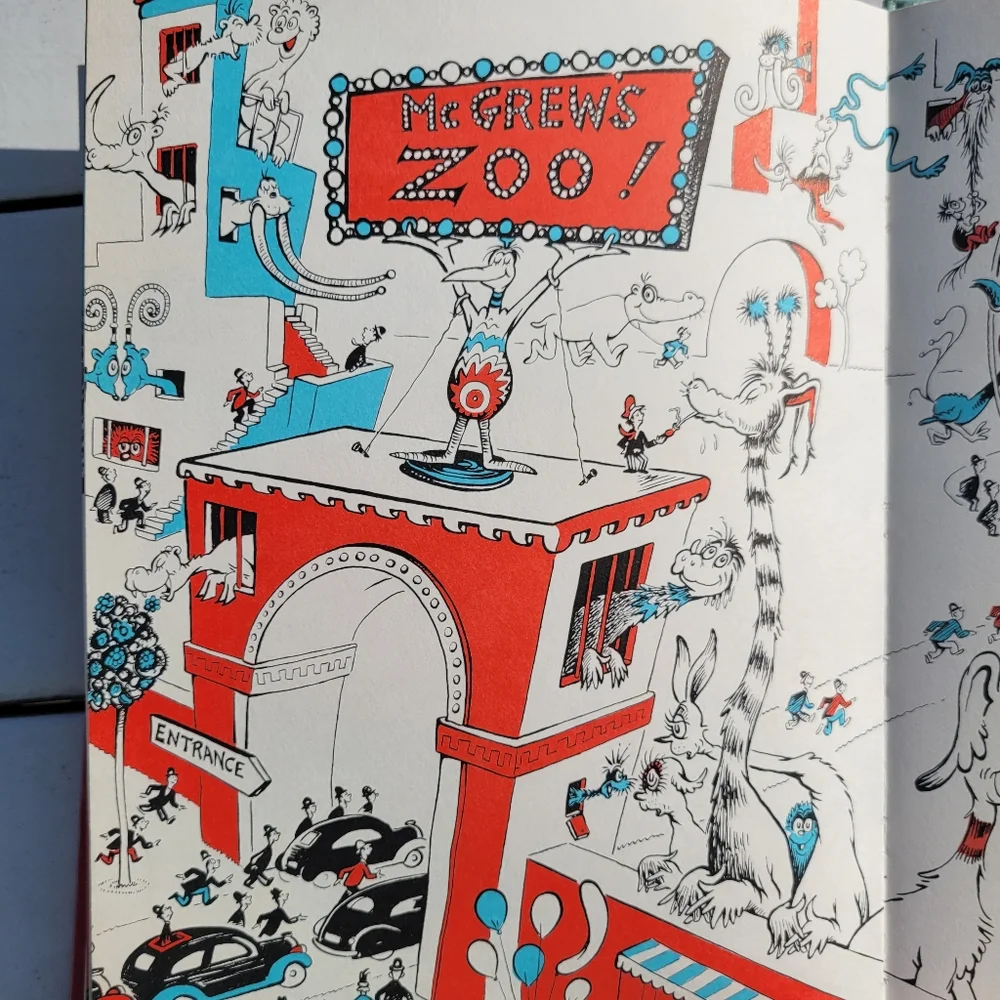 Dr. Seuss Book: If I Ran The Zoo ~ Dr. Seuss ~ 1950 Edition ~ Vintage Pop Art